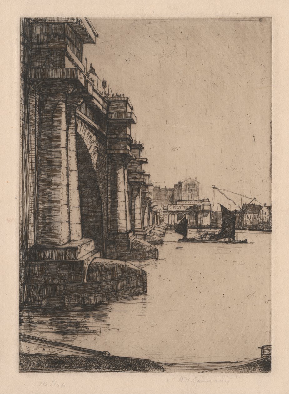 R. 296. Waterloo Köprüsü, No.2 by Sir David Young Cameron