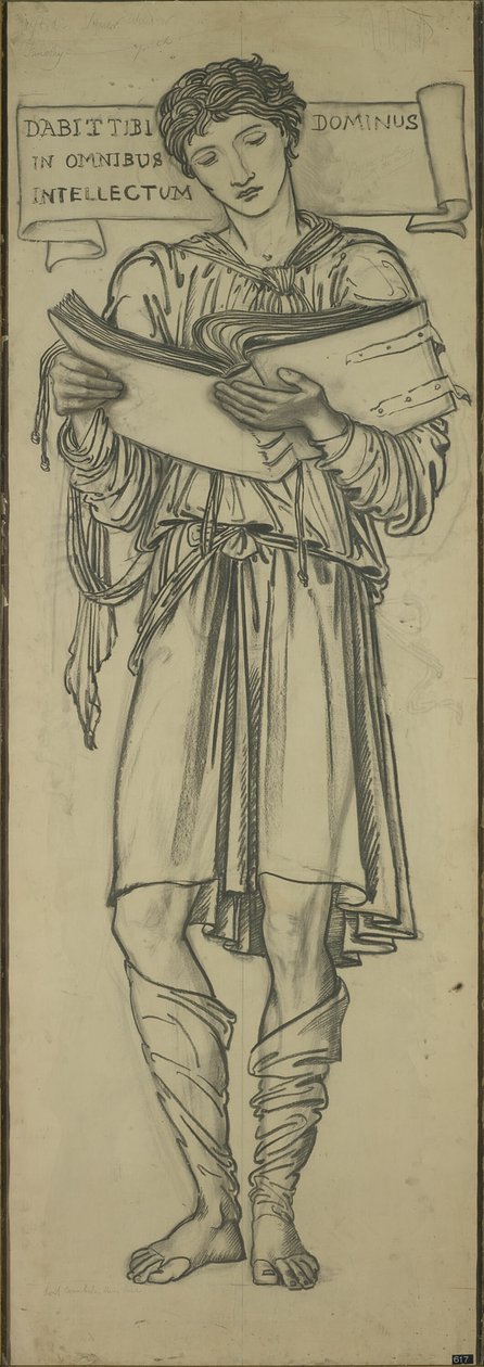 Timothy (Lady Chapel doğu penceresi için çizgi film) by Sir Edward Burne Jones