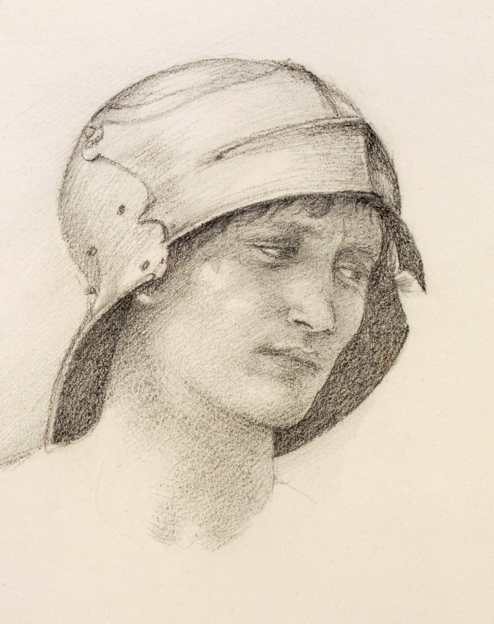 Şapkalı kadın, eskiz defterinden detay, c1880