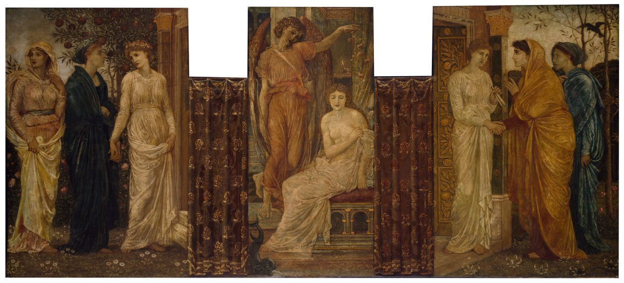 Cupid ve Psyche - Saray Yeşil Duvar Resimleri - Psyche