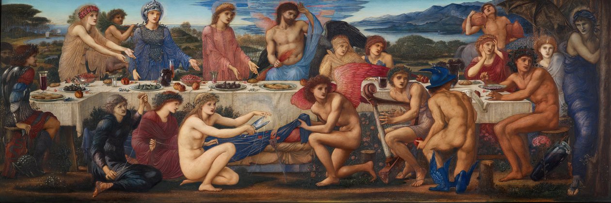 Peleus Bayramı, 19. yüzyılın ortaları. by Sir Edward Coley Burne Jones