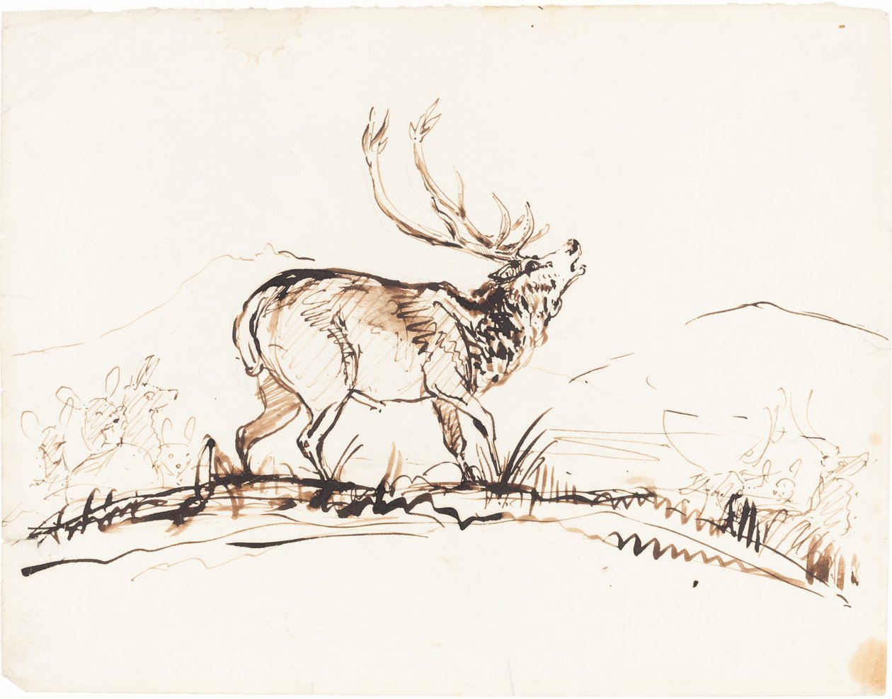 Körük Bir Geyik by Sir Edwin Landseer