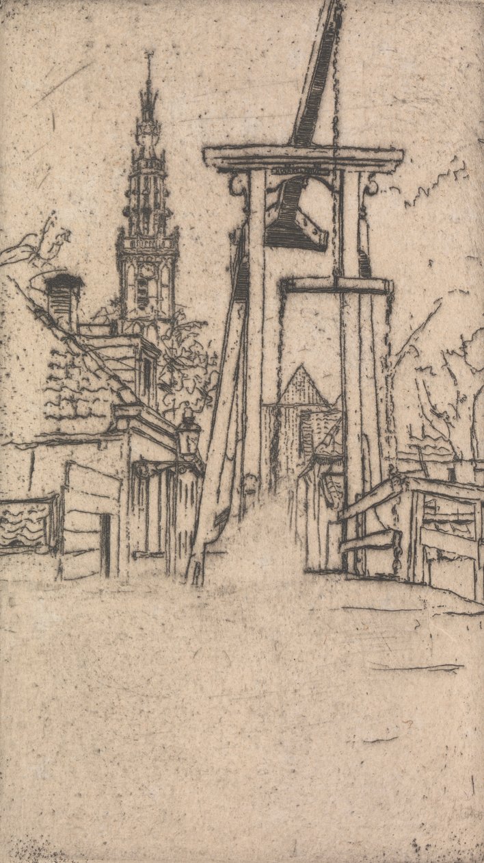 Kwakelburg, Edam by Sir Frank Short