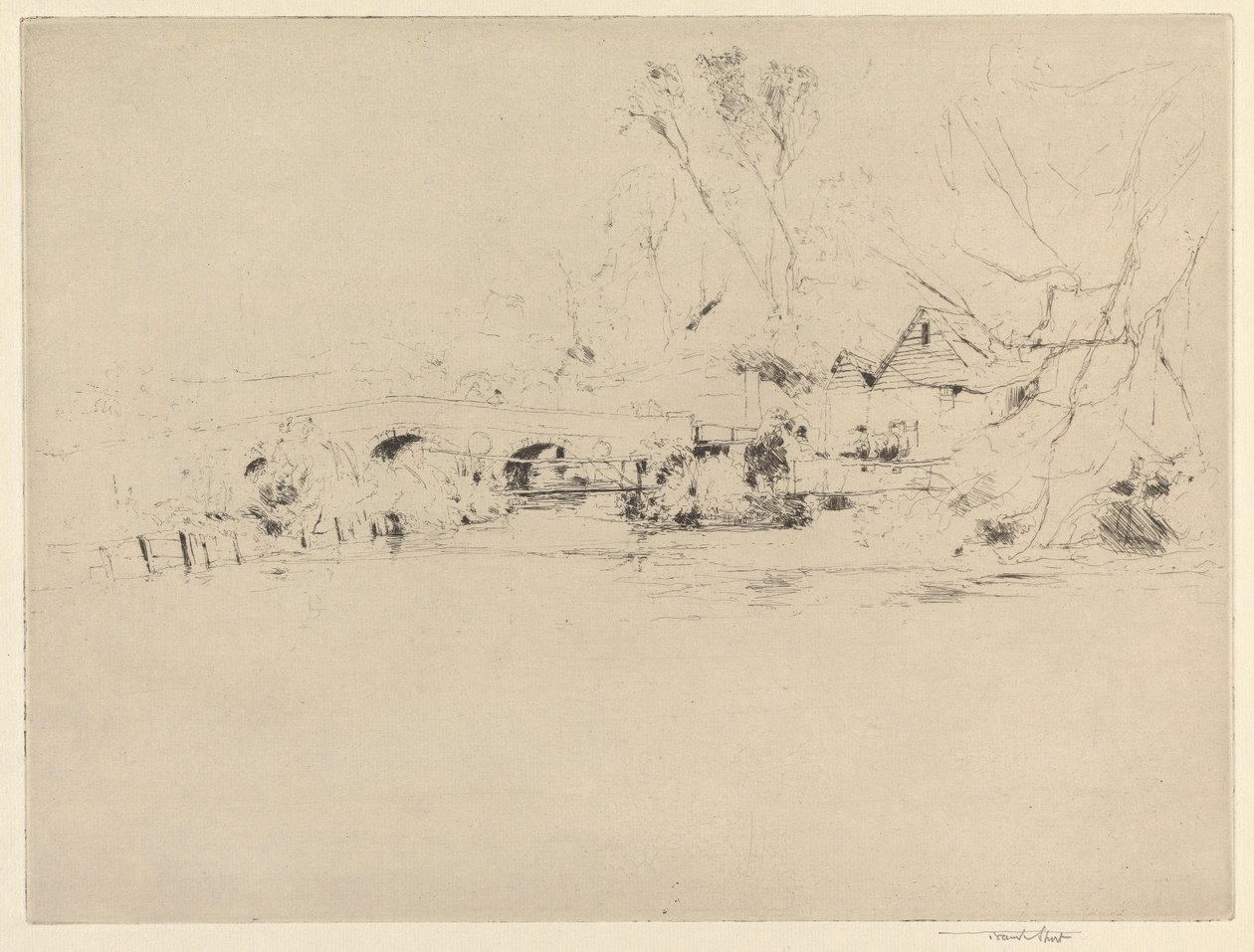 Asadaki Eski Değirmen, Mitcham'da by Sir Frank Short