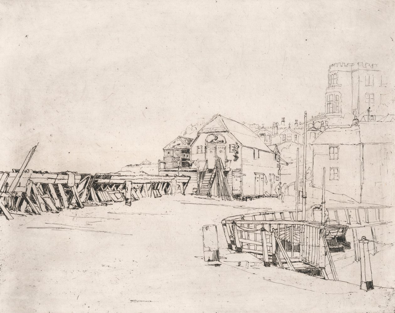 Broadstairs İskelesi'ndeki 'Lusitania' Sal by Sir Frank Short