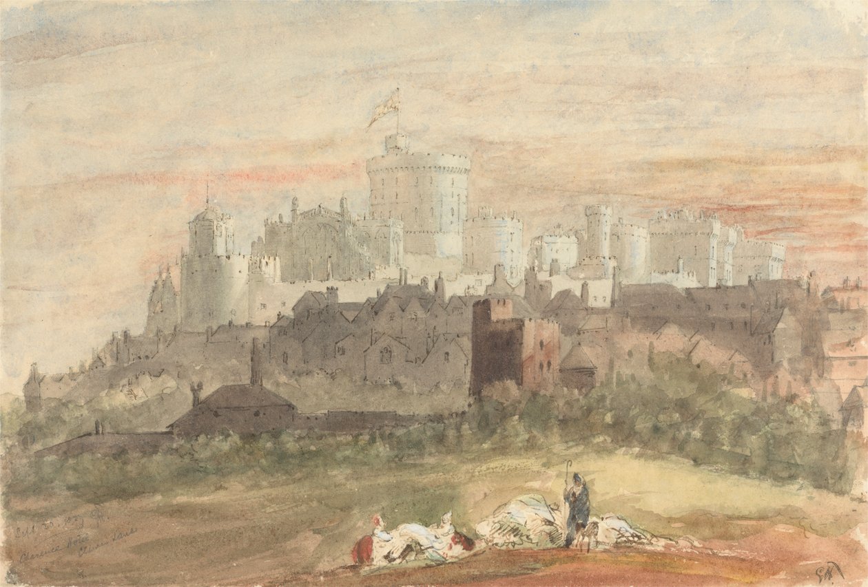 Windsor Kalesi'nin Capriccio'su by Sir George Hayter
