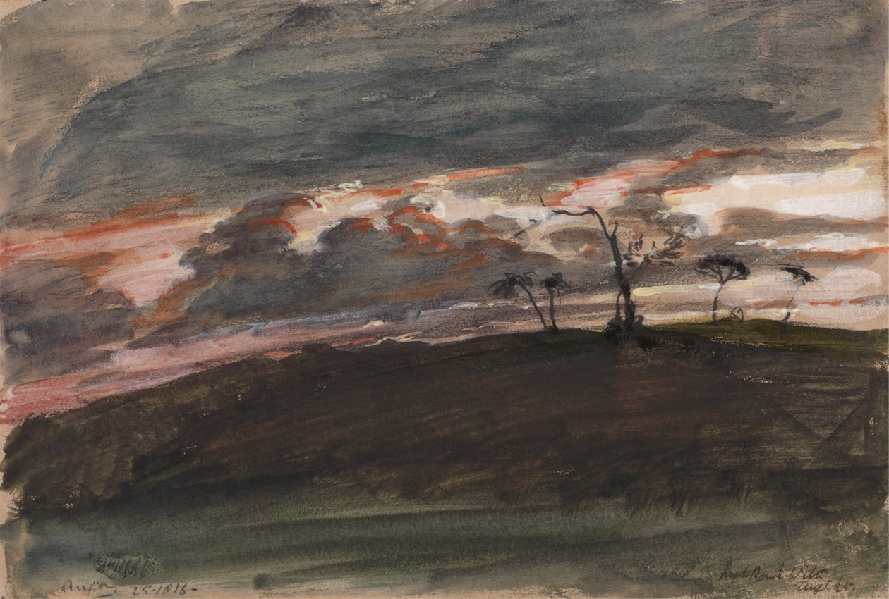 Fırtınalı Günbatımı, Legh Park, Wiltshire by Sir George Hayter