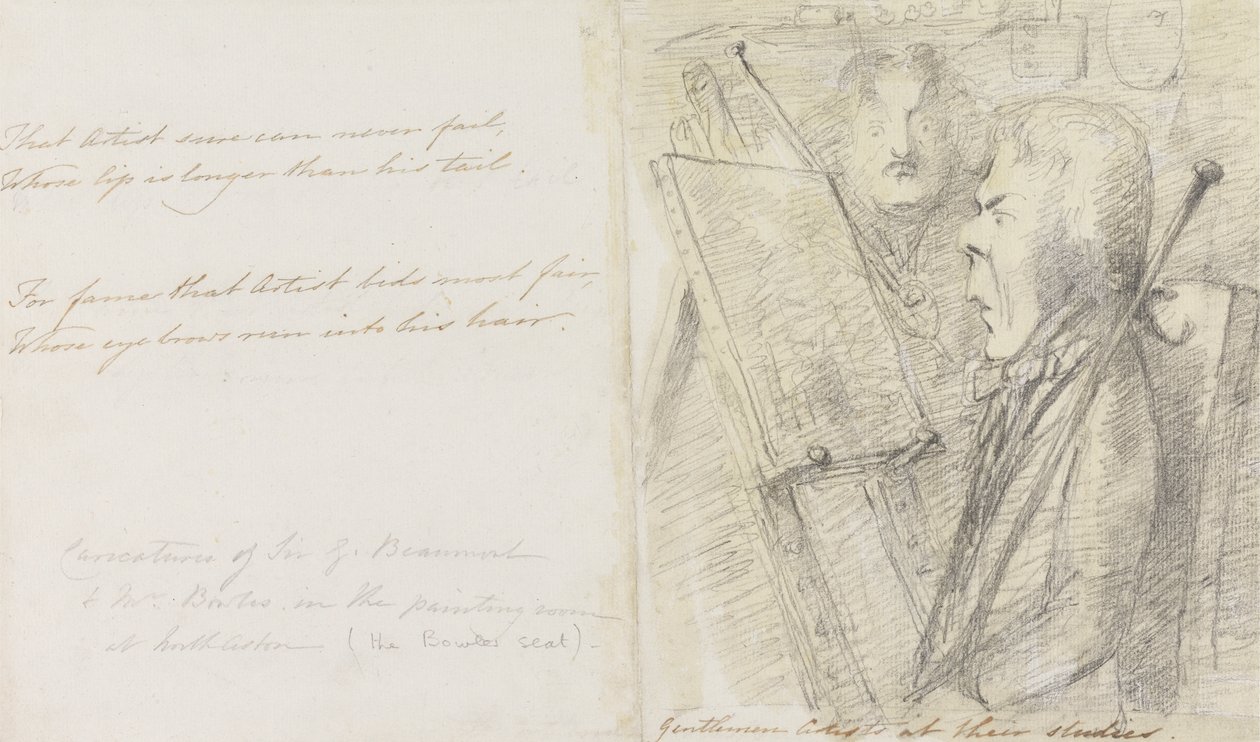 Bey Sanatçılar Çalışmalarında by Sir George Howland Beaumont seventh Baronet