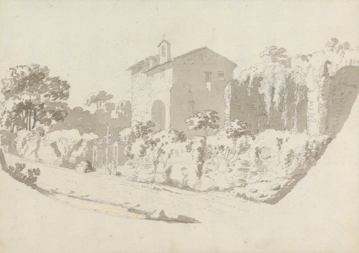 Albano yakınlarındaki Hermitage by Sir George Howland Beaumont seventh Baronet