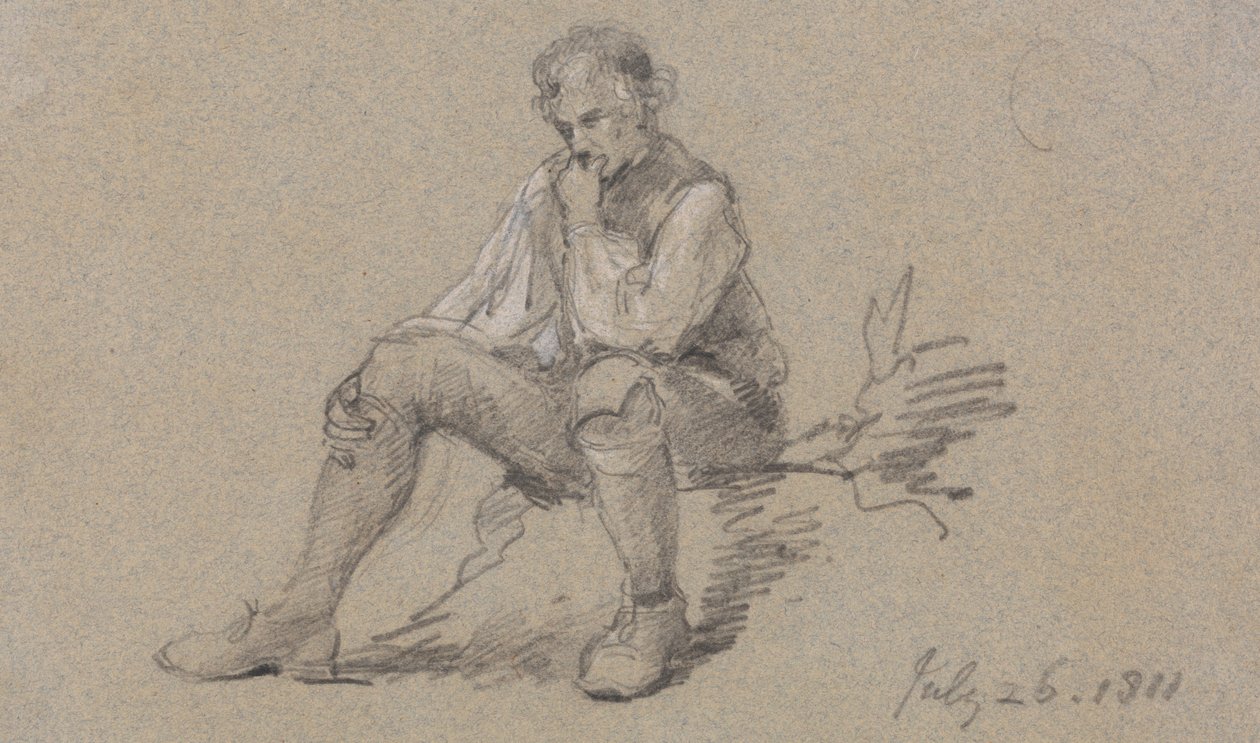 oturan adam by Sir George Howland Beaumont seventh Baronet