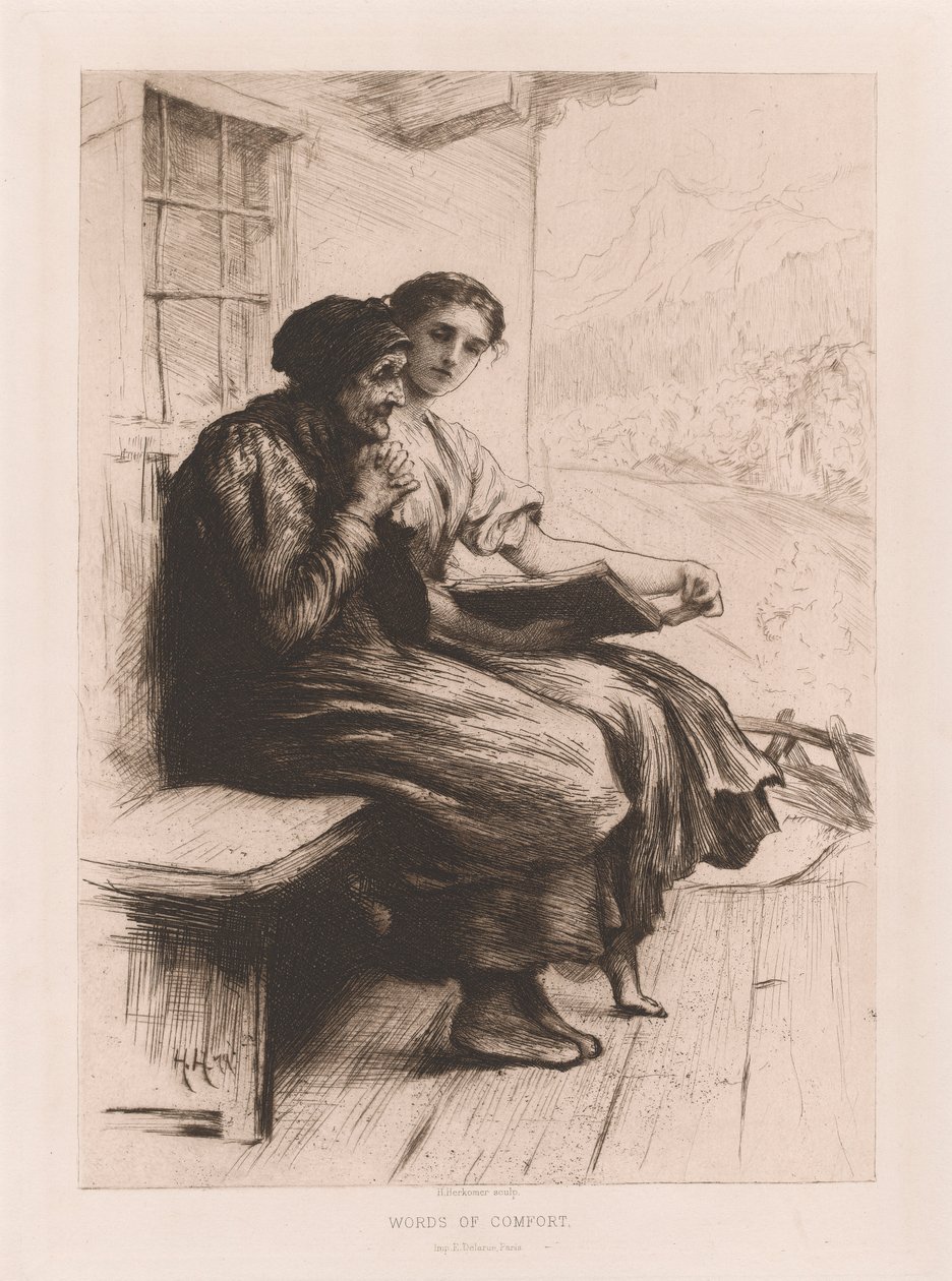 teselli sözleri by Sir Hubert von Herkomer