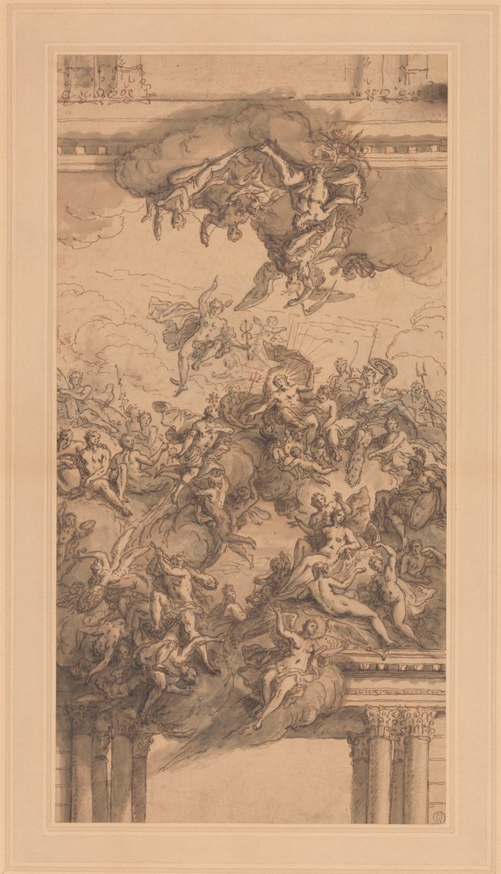 Tavan İçin Bir Tasarım by Sir James Thornhill