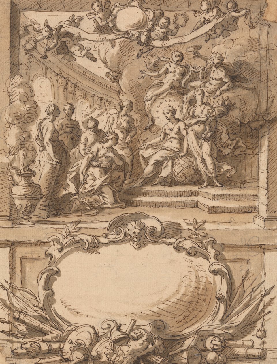 Duvar Paneli için Tasarım by Sir James Thornhill