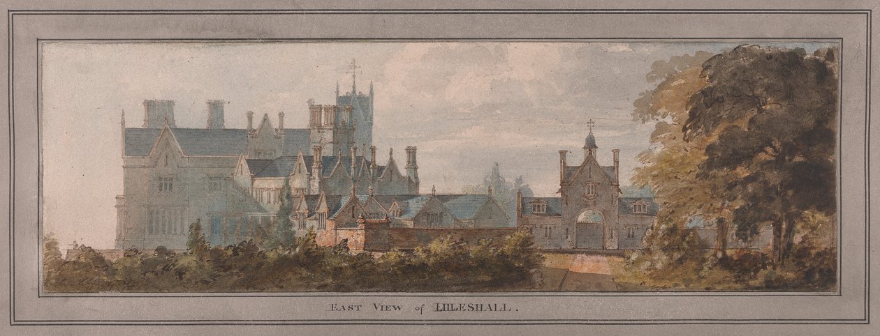Lilleshall, Shropshire: Doğu Görünümü by Sir Jeffry Wyatville