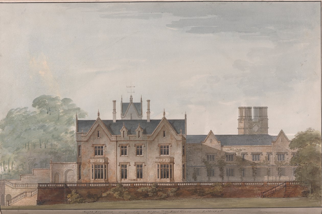 Lilleshall, Shropshire: Güney Yüksekliği by Sir Jeffry Wyatville