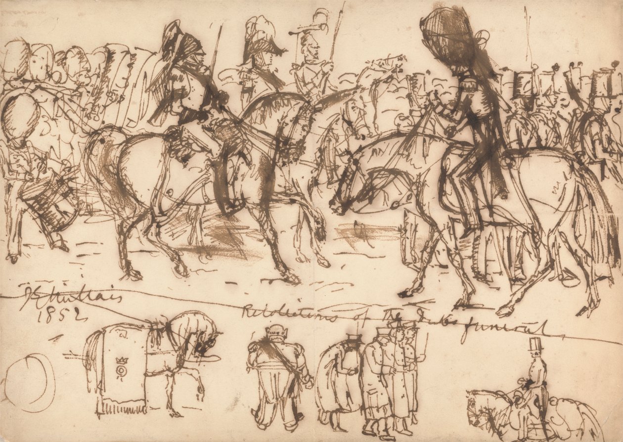 Wellington Dükü'nün Cenazesi by Sir John Everett Millais