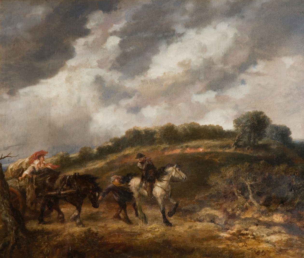 Rüzgarlı Bir Gün, 1885. by Sir John Gilbert