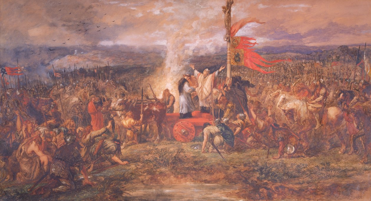 Standart Savaşı, Northallerton, Yorkshire, 22 Ağustos 1138, 1880. by Sir John Gilbert