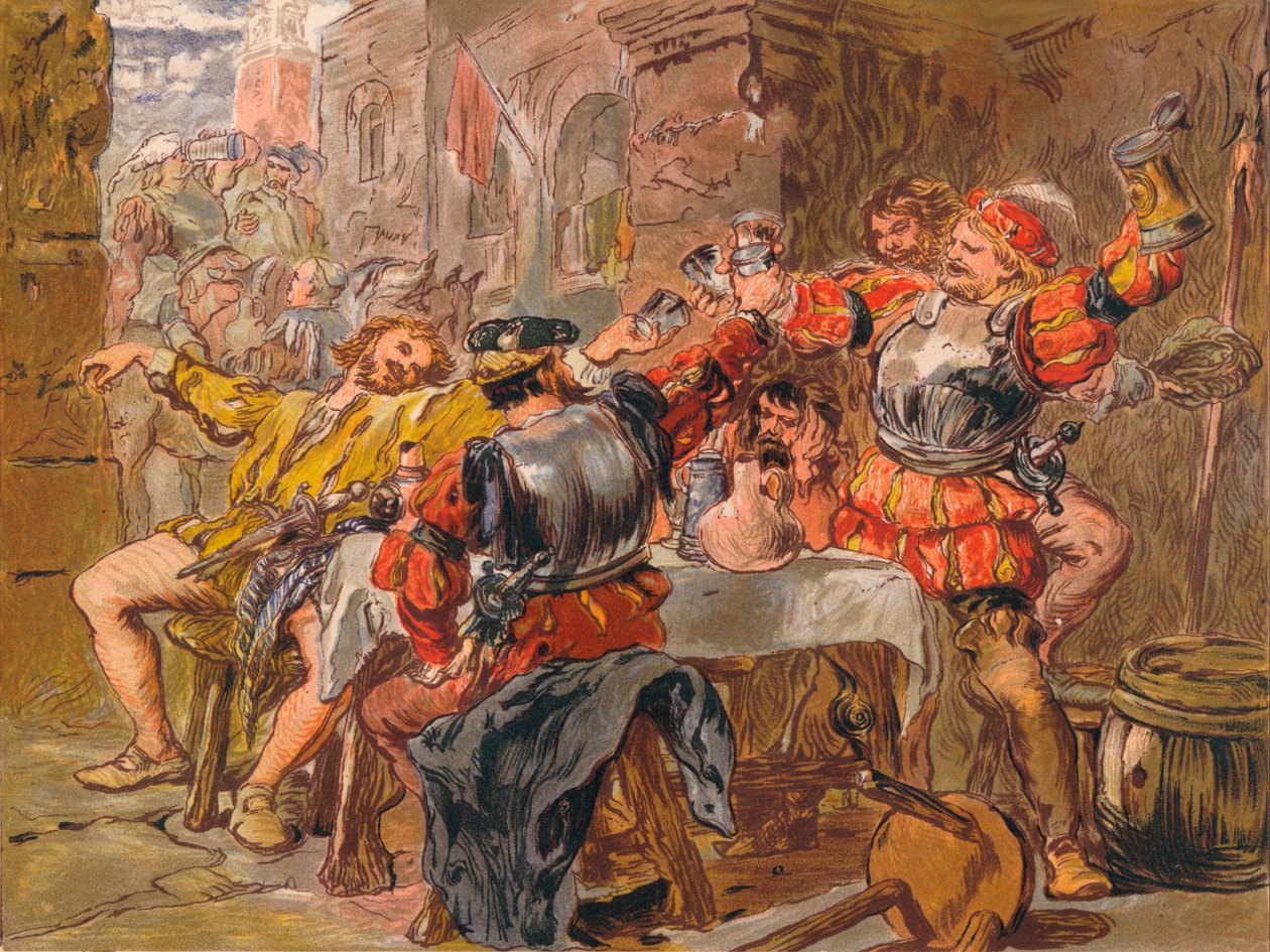 Bana Canakin Clink, c1875 by Sir John Gilbert