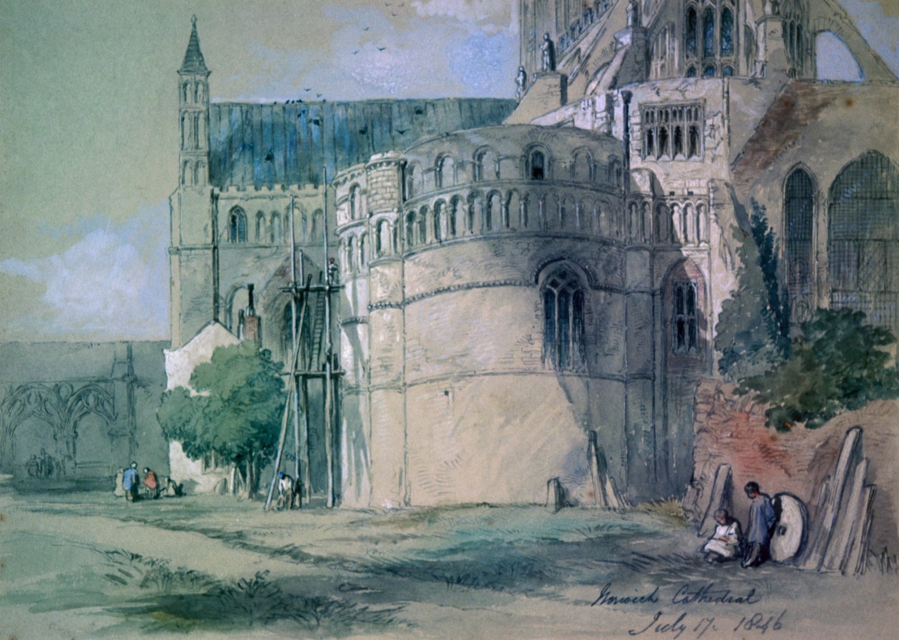 Norwich Katedrali, 1846 by Sir John Gilbert