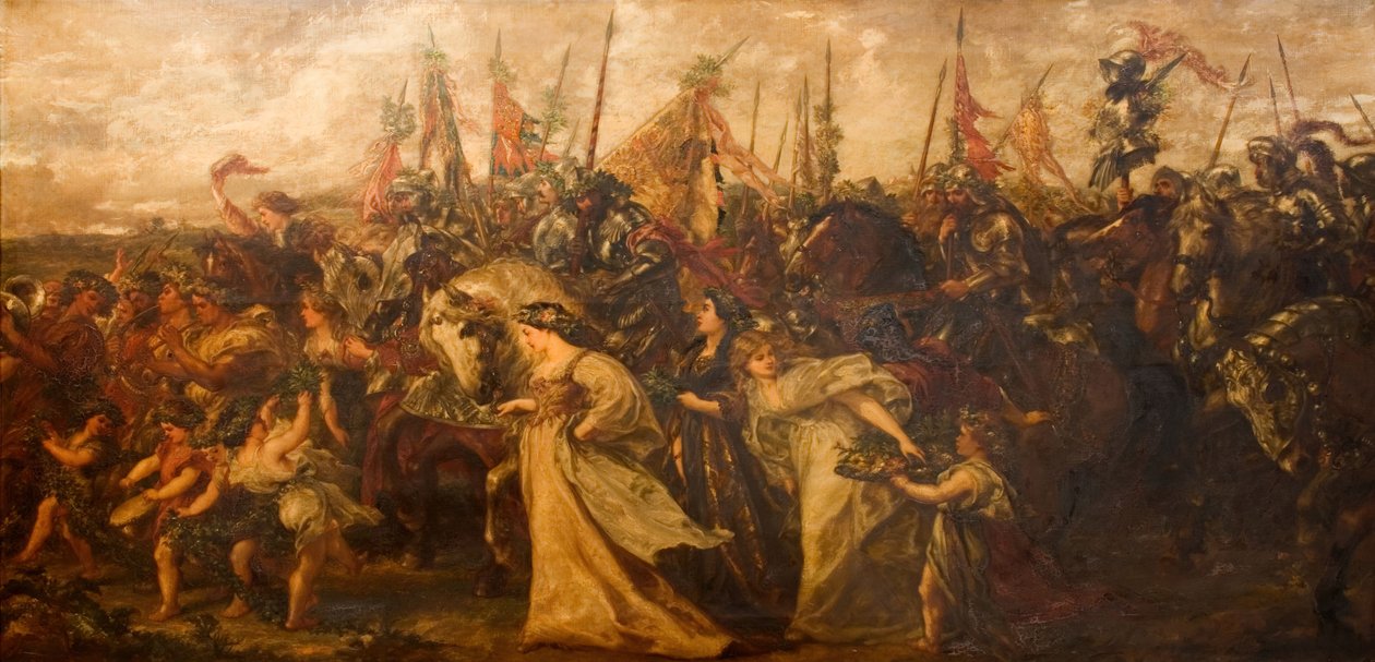 Zaferlerin Dönüşü, 1878-1879. by Sir John Gilbert