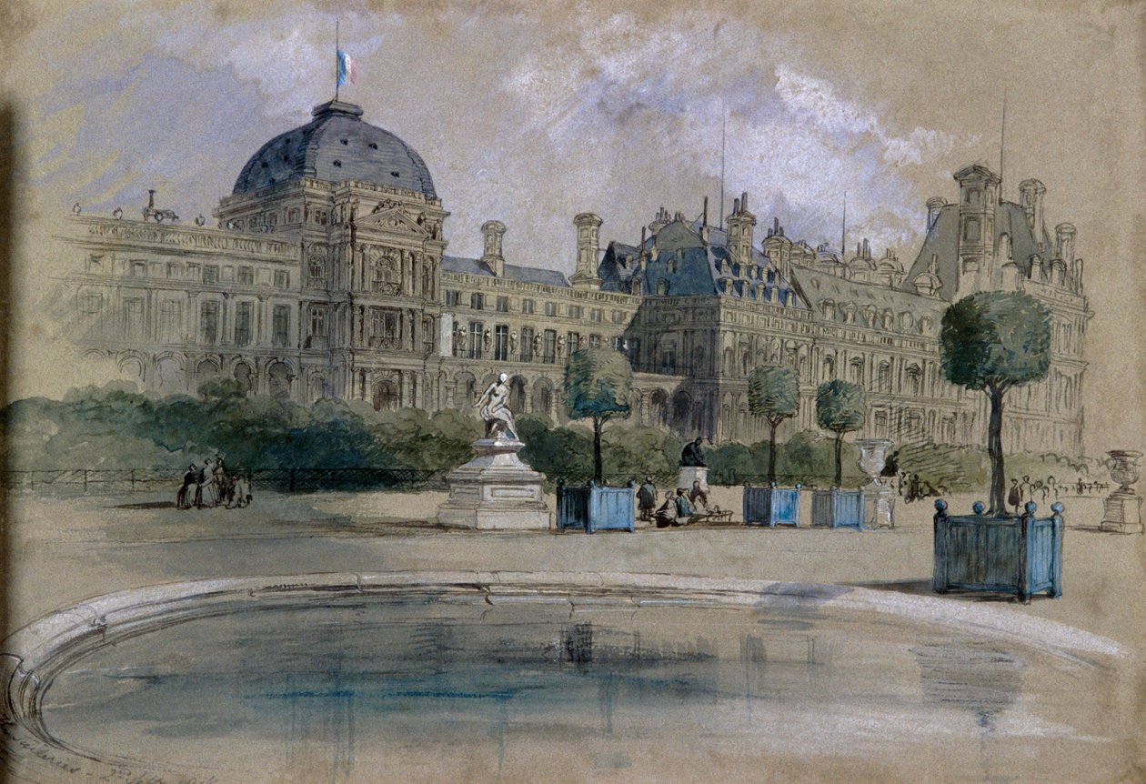 Tuileries, Paris, Fransa, 1846 by Sir John Gilbert