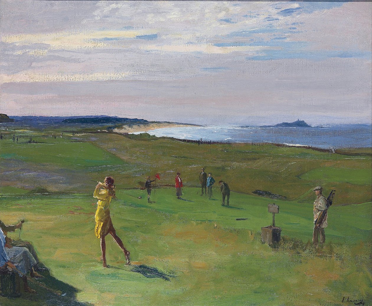 Golf Sahası, Kuzey Berwick by Sir John Lavery