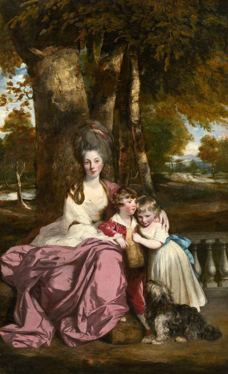Leydi Elizabeth Delme ve Çocukları, 1777-1779. by Sir Joshua Reynolds