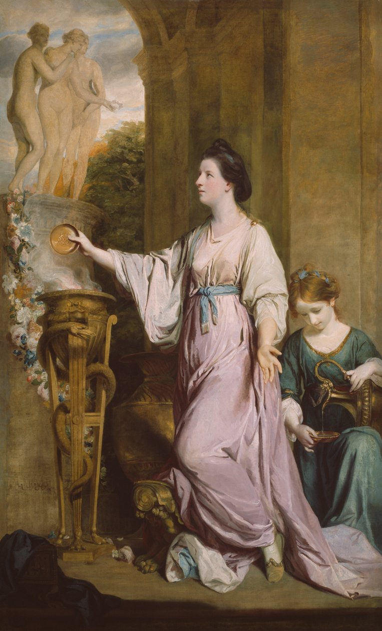 Leydi Sarah Bunbury, 1763-65. by Sir Joshua Reynolds