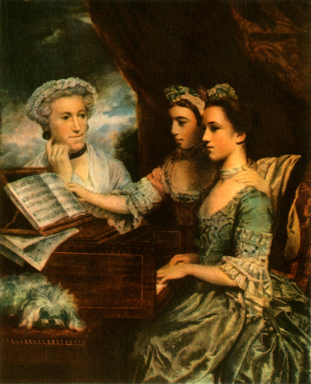 Bayan Paine ve Kızları, c1767, 1942. by Sir Joshua Reynolds
