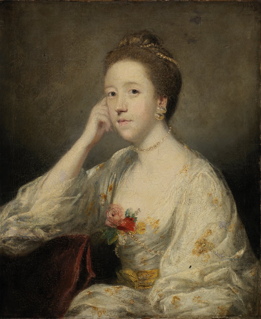 Beyazlı Bir Kadının Portresi, ca. 1762-1764. by Sir Joshua Reynolds
