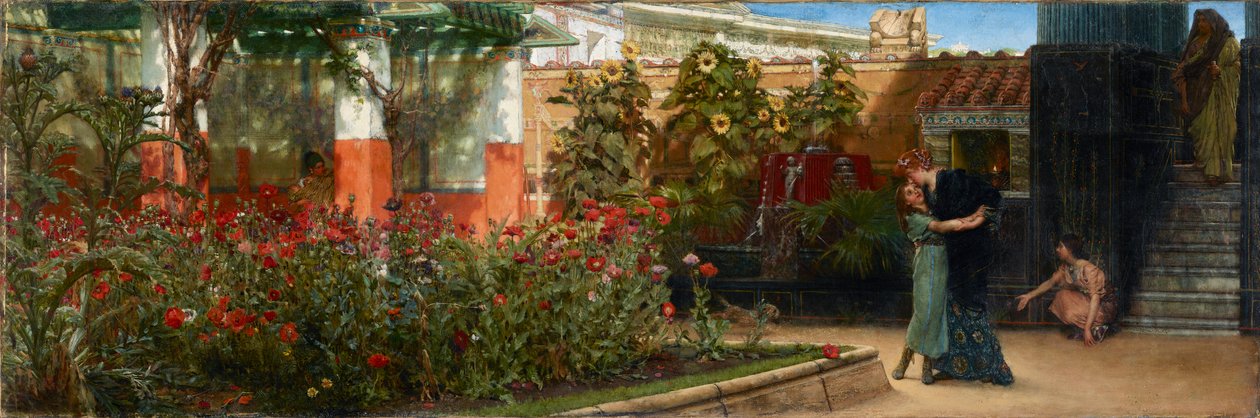 İçten Bir Karşılama, 1878 öncesi by Sir Lawrence Alma Tadema