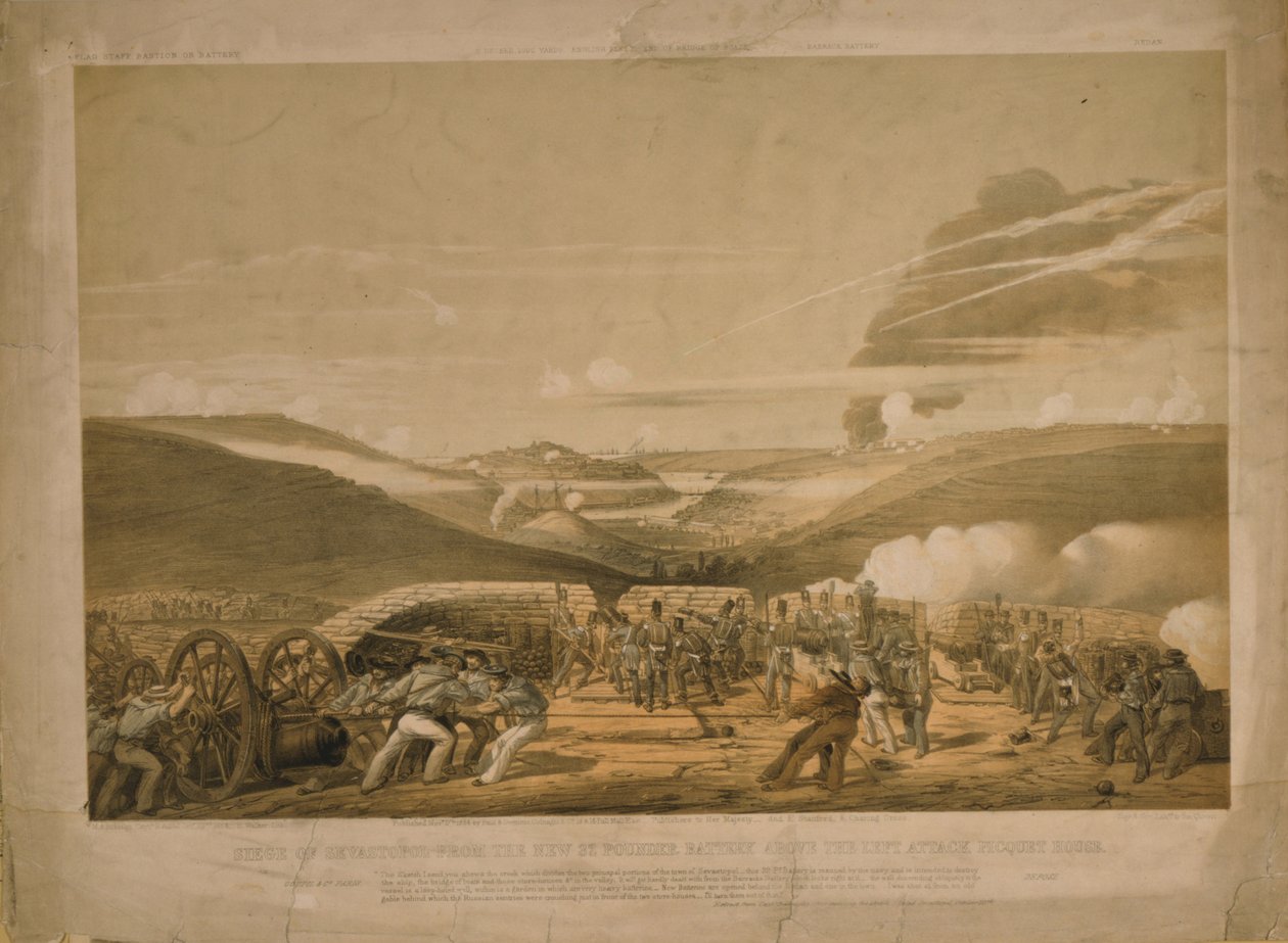 Sivastopol Kuşatması, 1854 by Sir Michael Anthony Shrapnel Biddulph