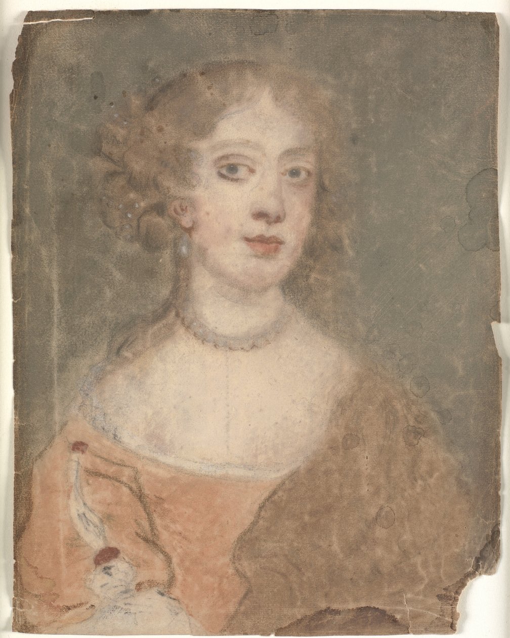 Bir bayanın baş ve omuz portresi by Sir Peter Lely
