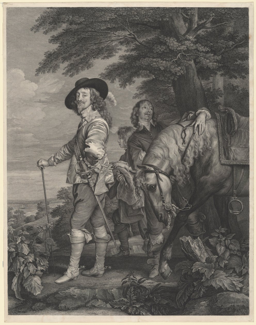 İngiltere Charles I ve Hamilton Dükü by Sir Robert Strange