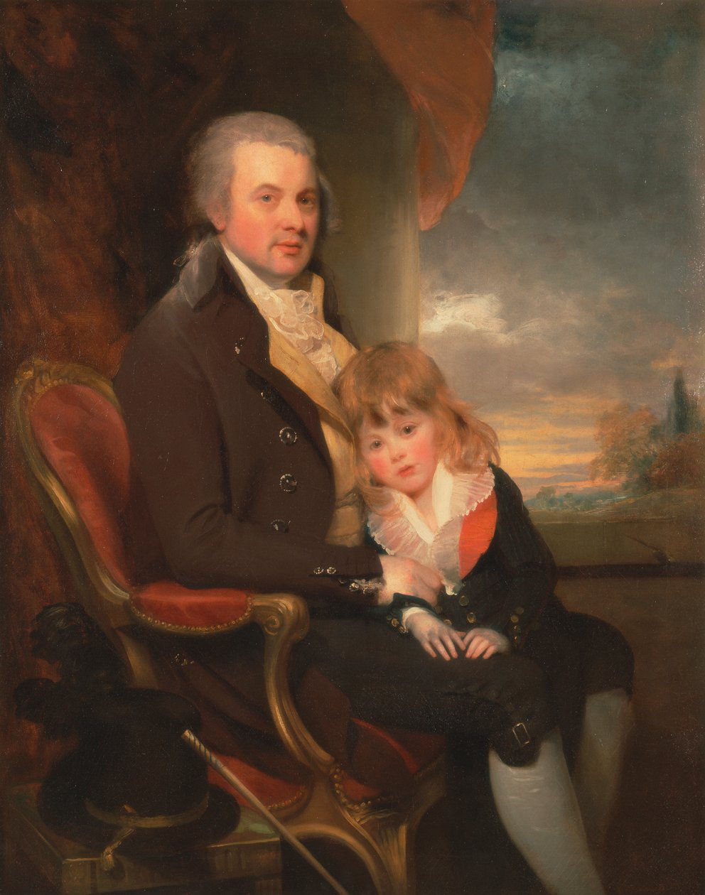 Edward George Lind ve Oğlu Montague by Sir William Beechey