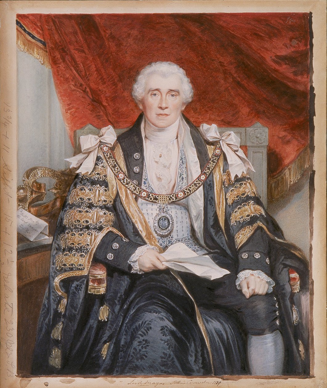 John Crowder, Londra Belediye Başkanı, c1829 by Sir William Charles Ross