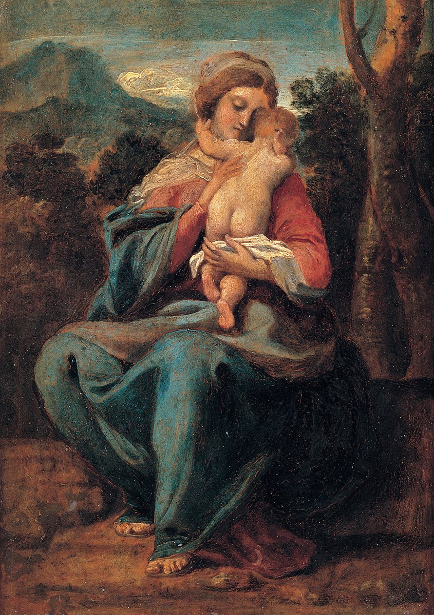 Çocukla Madonna by Sisto Badalocchio