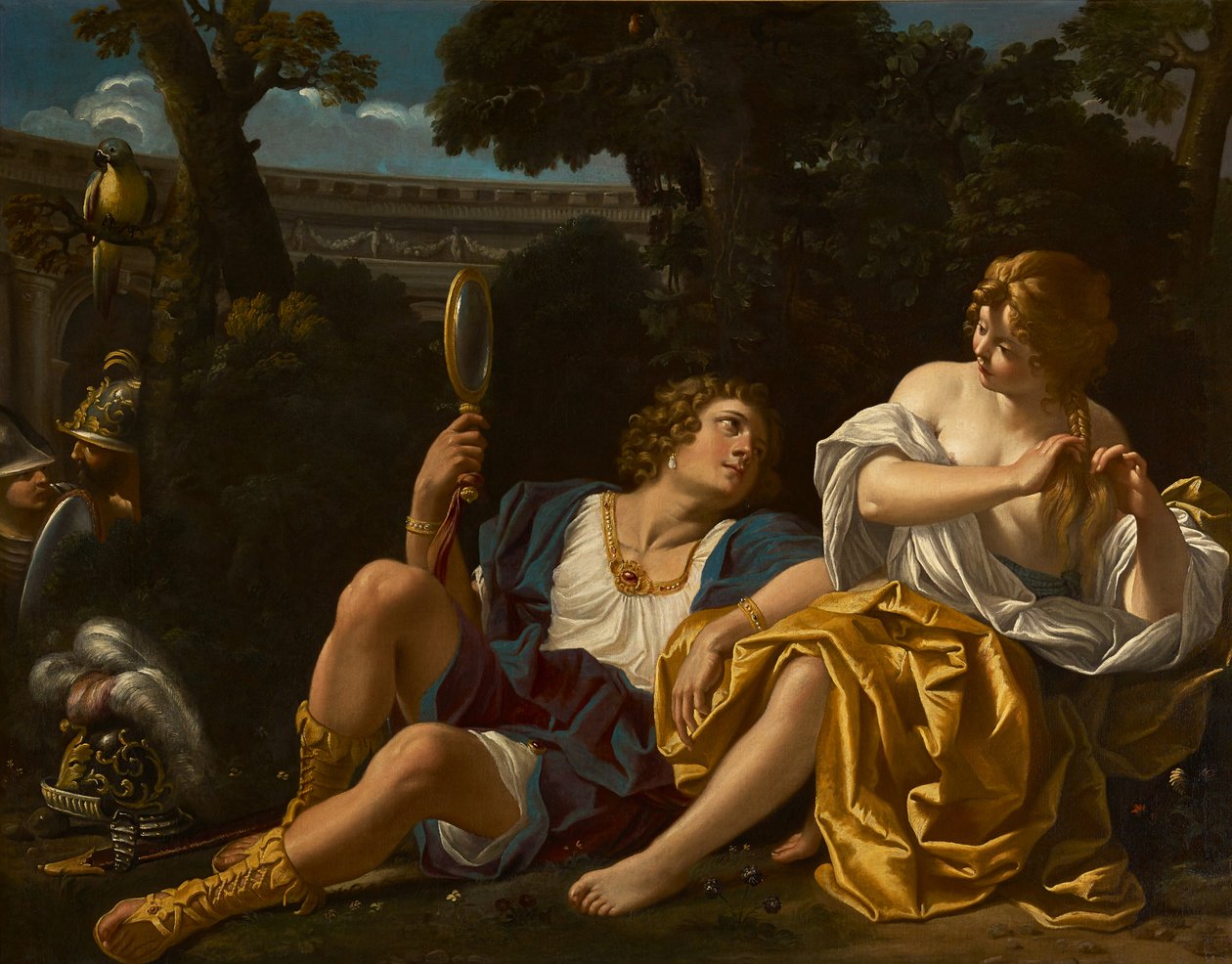 Rinaldo ve Armida (tuval üzerine yağlı boya) by Sisto Badalocchio