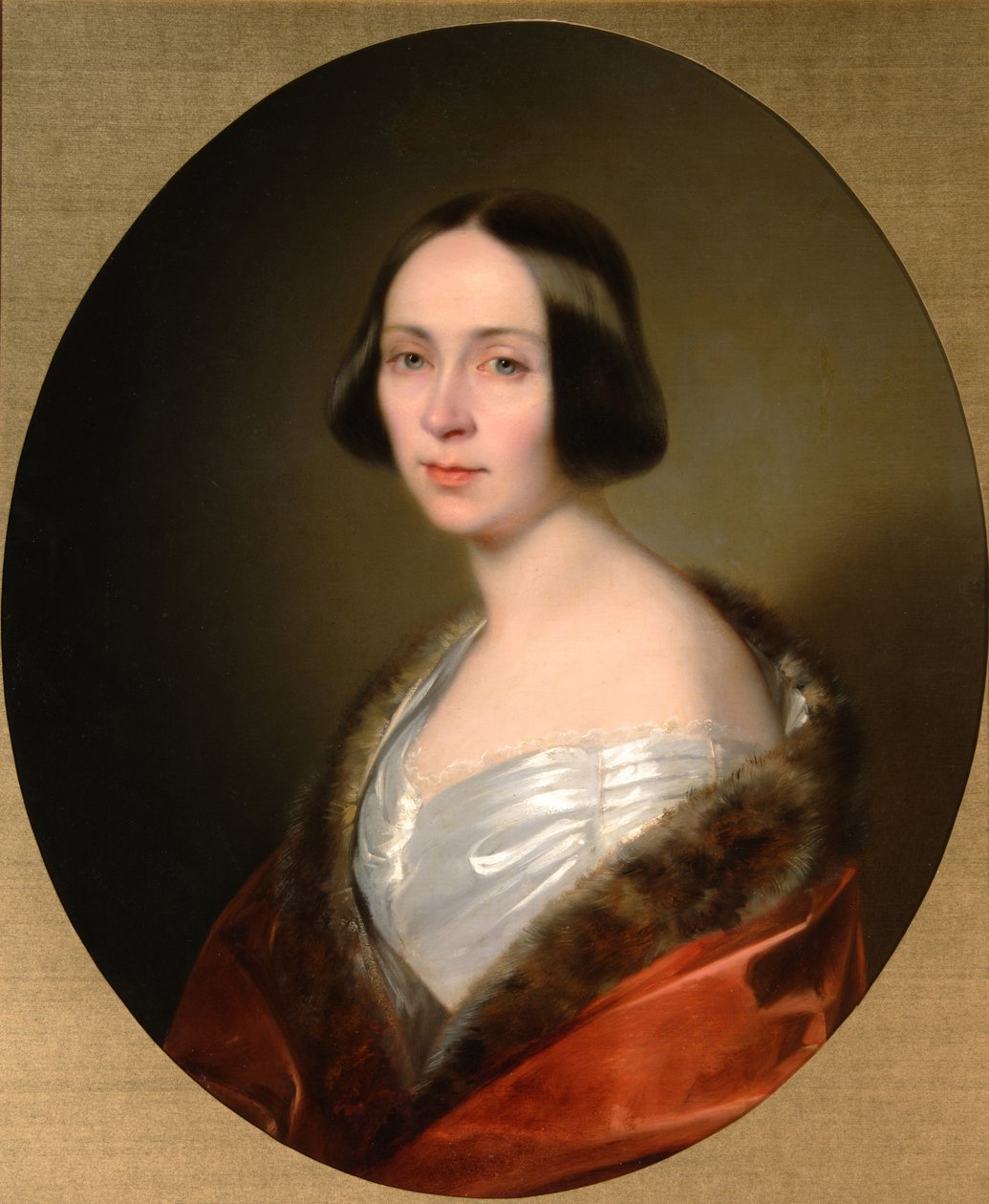 Kontes Luise Trofimovna Golitsyna'nın Portresi 1810-1887, kızlık soyadı Baranova, 1840'ların başı by Sándor Kozina