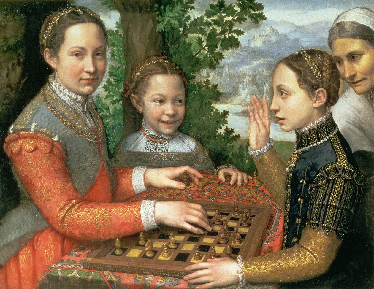 Satranç Oyunu, 1555 by Sofonisba Anguissola