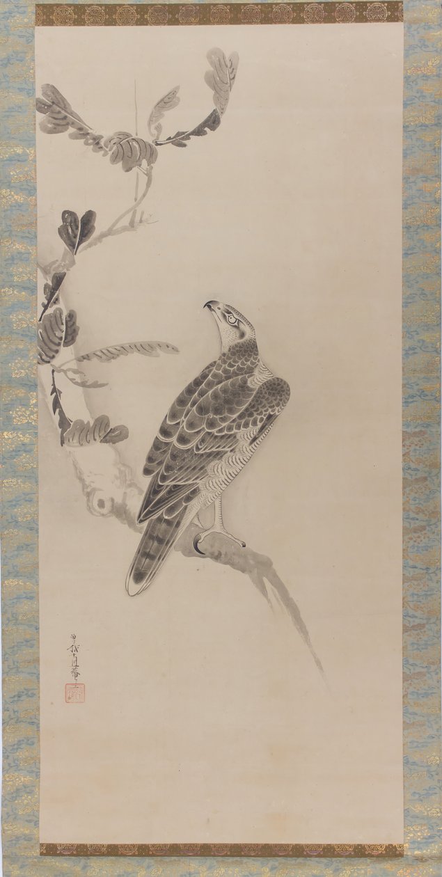 Hawks Taka zu, 17. yüzyılın ortalarında. by Soga Nichokuan