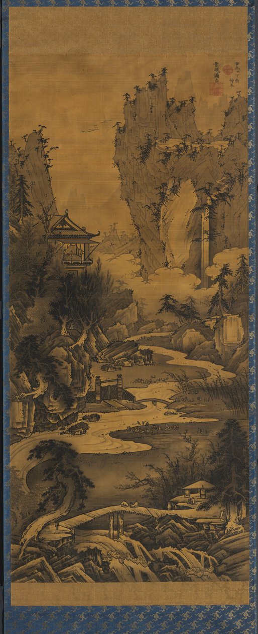 Orkide Köşkü Buluşması, 1777. by Soga Shohaku
