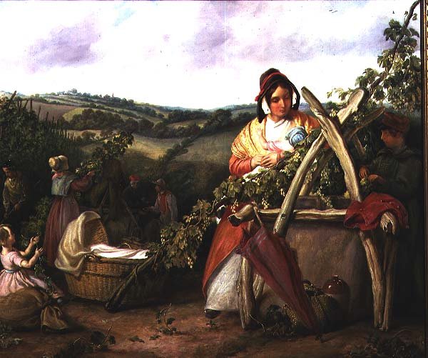 şerbetçiotu toplayıcıları by Solomon Alexander Hart
