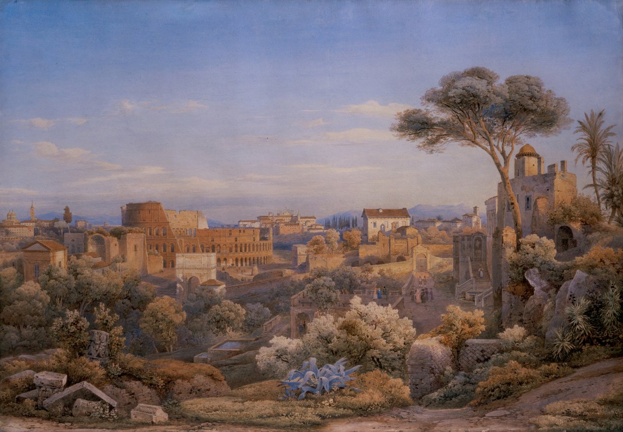 Batıdan Görülen Kolezyum ve Forum, Roma by Solomon Corrodi