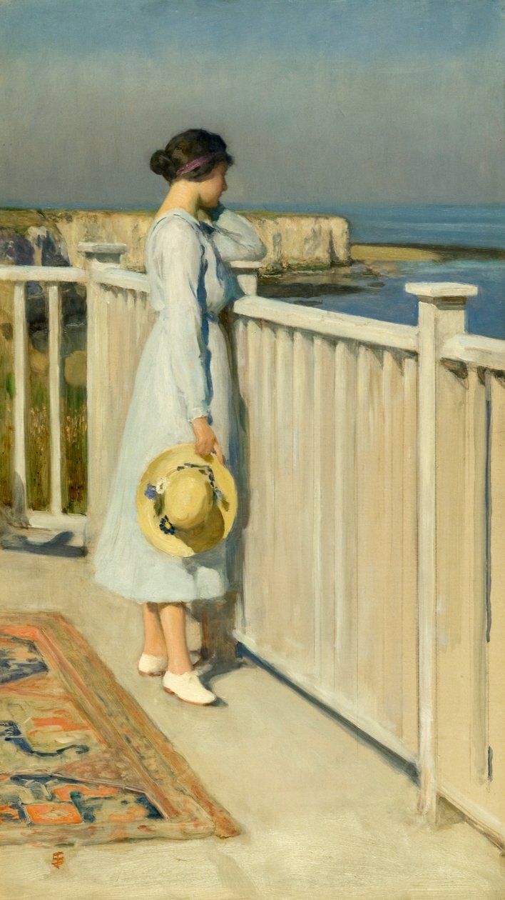 Stüdyo Çatımdan, c.1909 (tuval üzerine yağlı boya) by Solomon Joseph Solomon