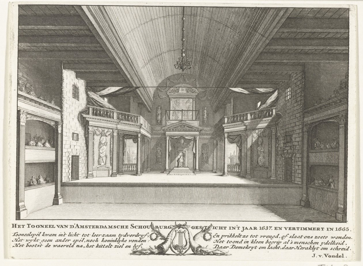 Jacob van Campen Tiyatrosu, 1658 by Solomon Savery