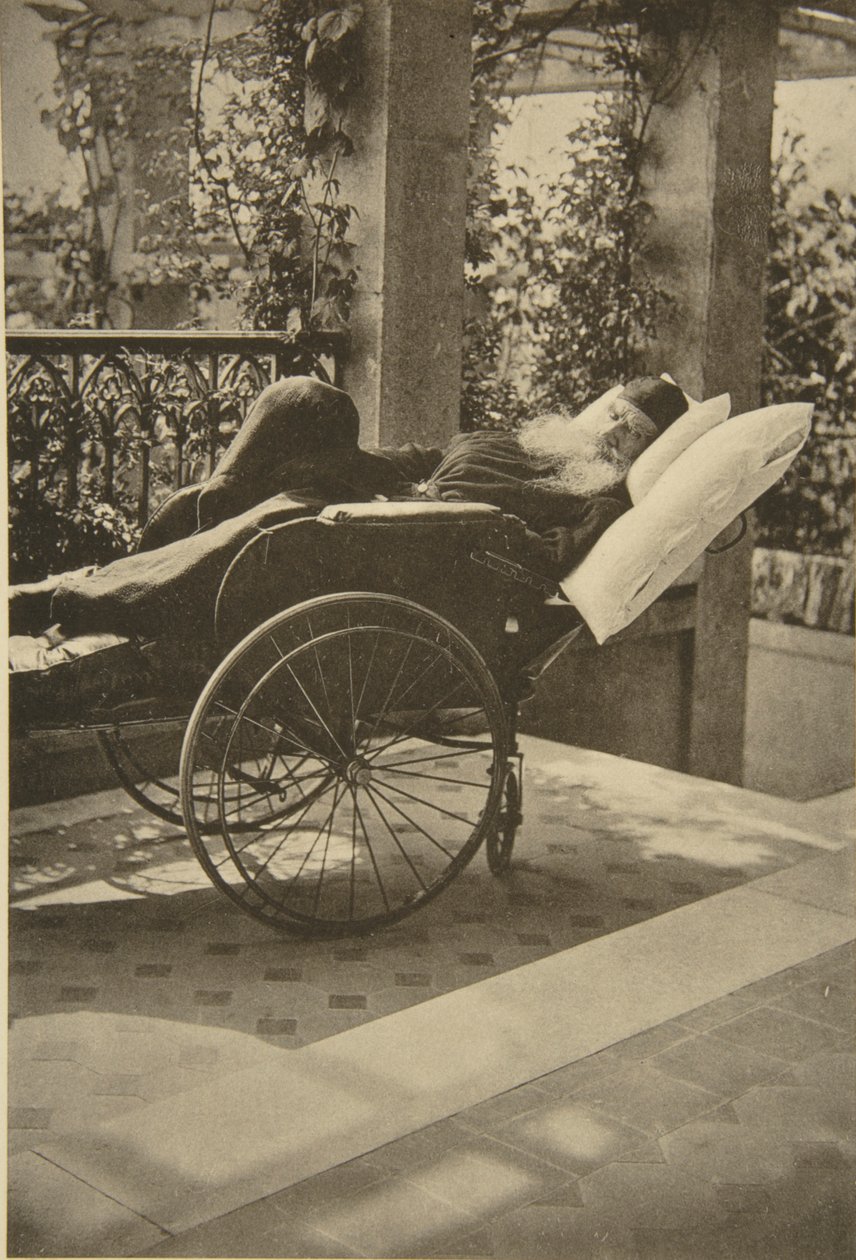 Rus yazar Leo Tolstoy, Gaspra, Kırım, Rusya, 1902