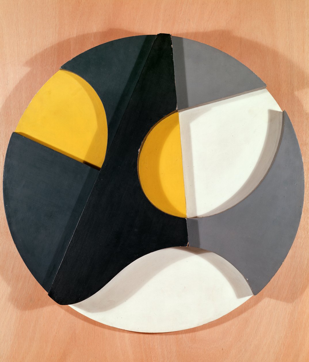 4 seviyeli kabartma, 1936 (boyalı ahşap) by Sophie Taeuber Arp
