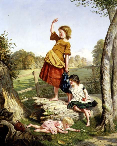Akşam yemeği (tuval üzerine yağlı boya) by Sophie Anderson